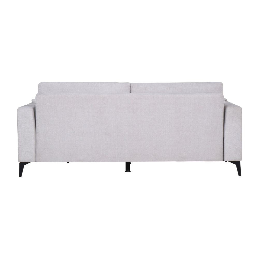 Divano letto Derry 3 posti in tessuto grigio chiaro 07-900