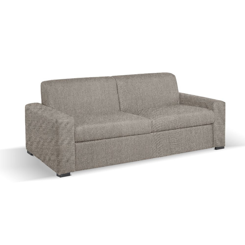 Divano letto Flash 3 posti con rete elettrosaldata colore camel Roma 06