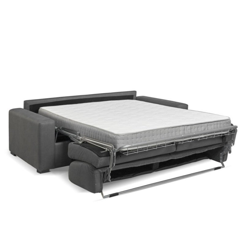Divano letto Flash 3 posti con rete elettrosaldata colore camel Roma 06