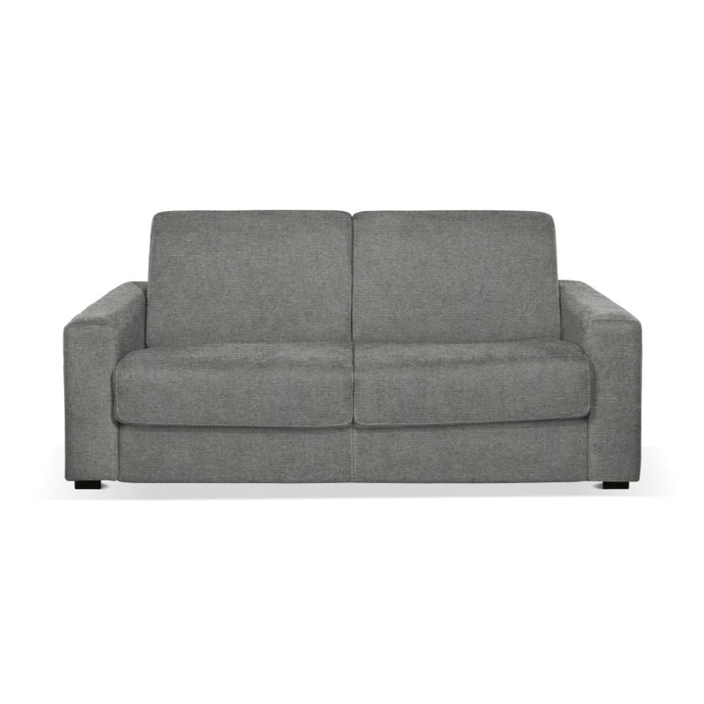 Divano letto Kriog 3 posti con rete elettrosaldata in tessuto Barrel 83 grigio