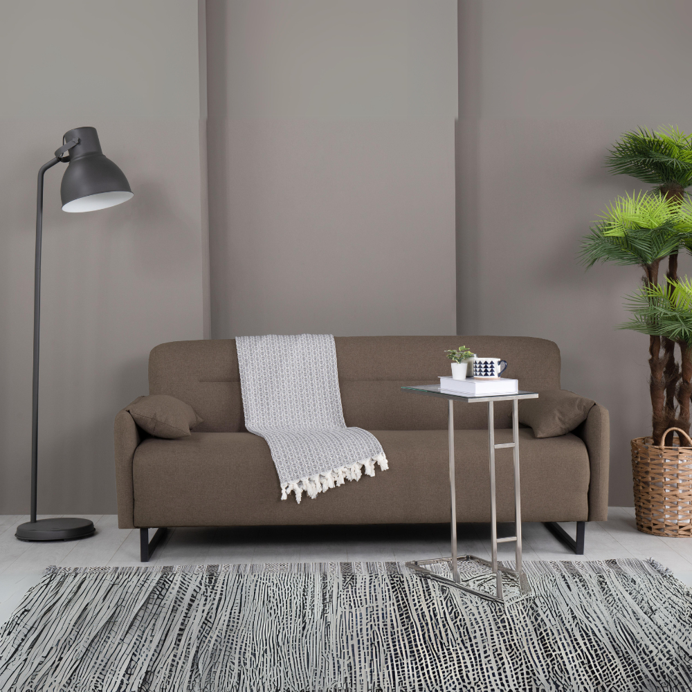 Divano letto Odin 3 posti in tessuto beige 05-370