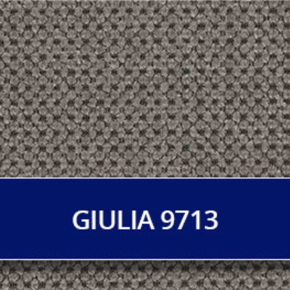 Divano recliner Boston 2 posti elettrico in tessuto giulia 9713 grigio