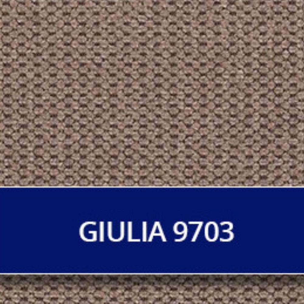 Divano recliner Boston 3 posti elettrico in tessuto giulia 9703 cappuccino