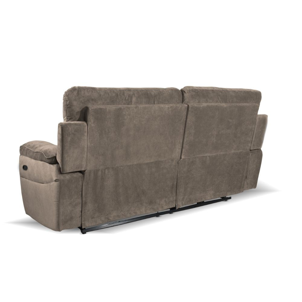 Divano recliner Boston 3 posti manuale in tessuto barrel 21 tortora