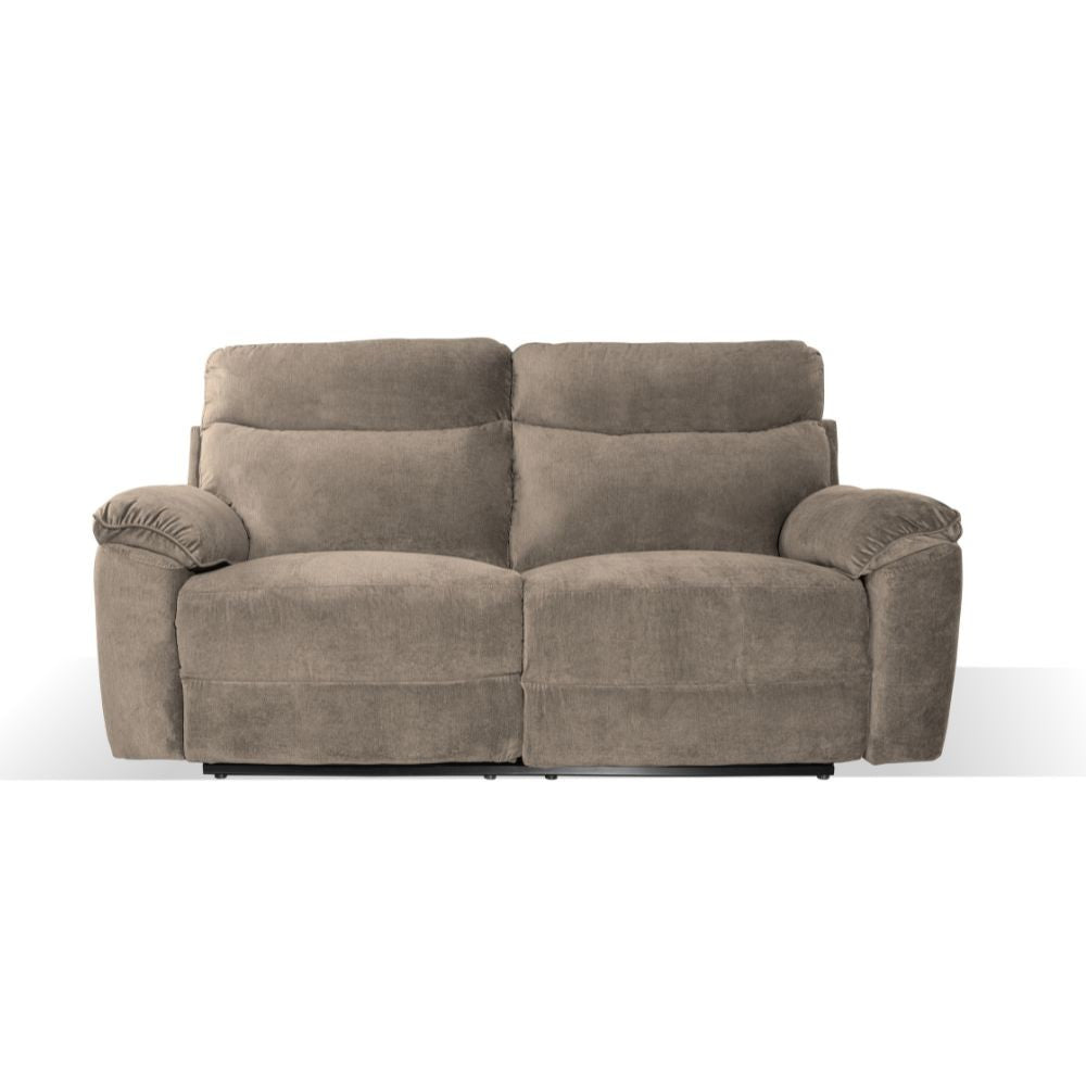 Divano recliner Boston 3 posti manuale in tessuto barrel 21 tortora