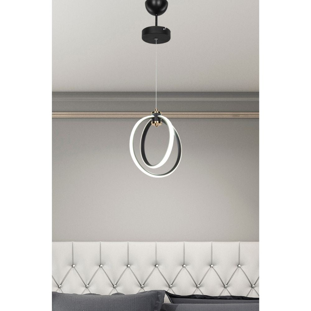Lampada a sospensione Felicia due cerchi Led ASZ1591