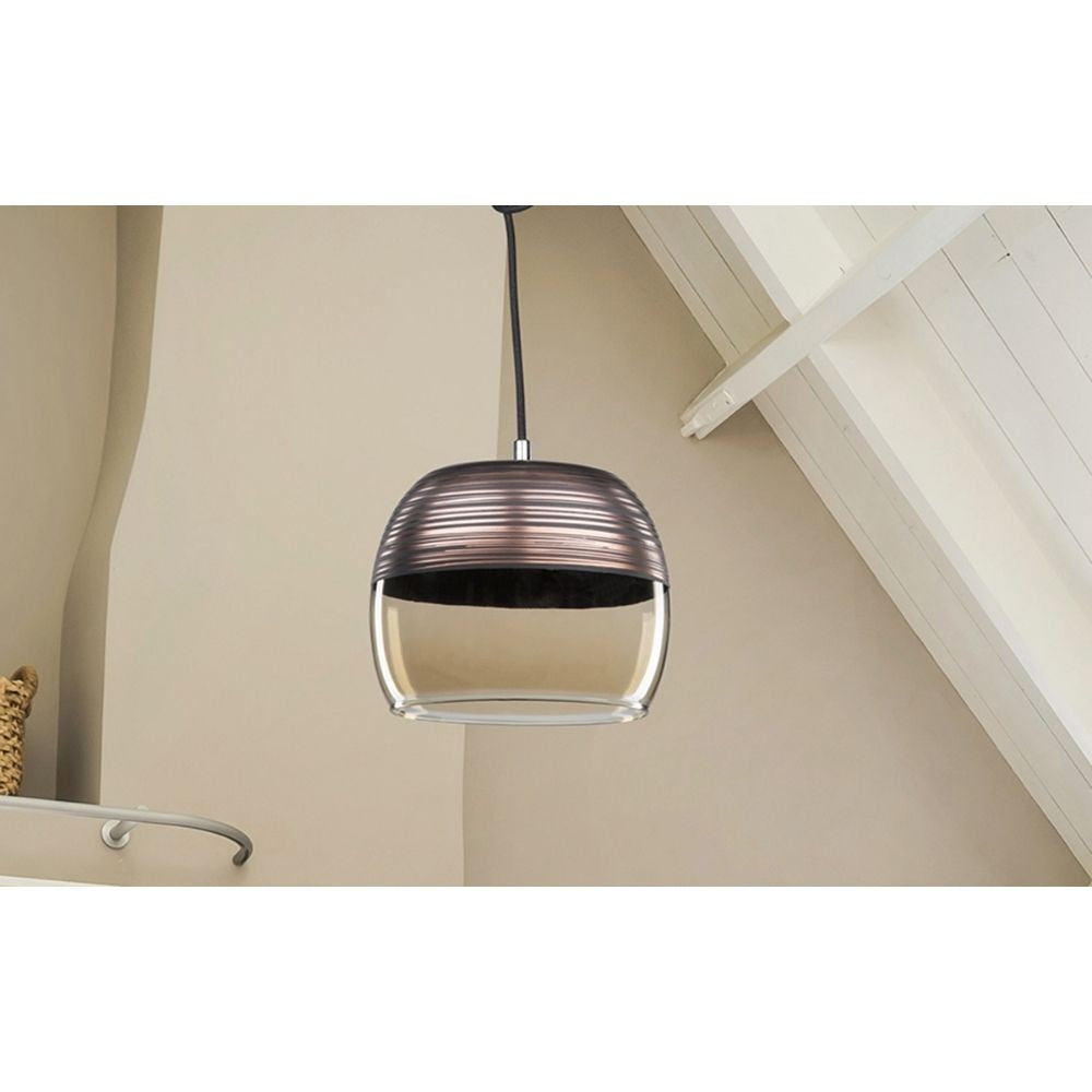 Lampada a sospensione Punto ASZ0856 diffusore bicchiere rovesciato