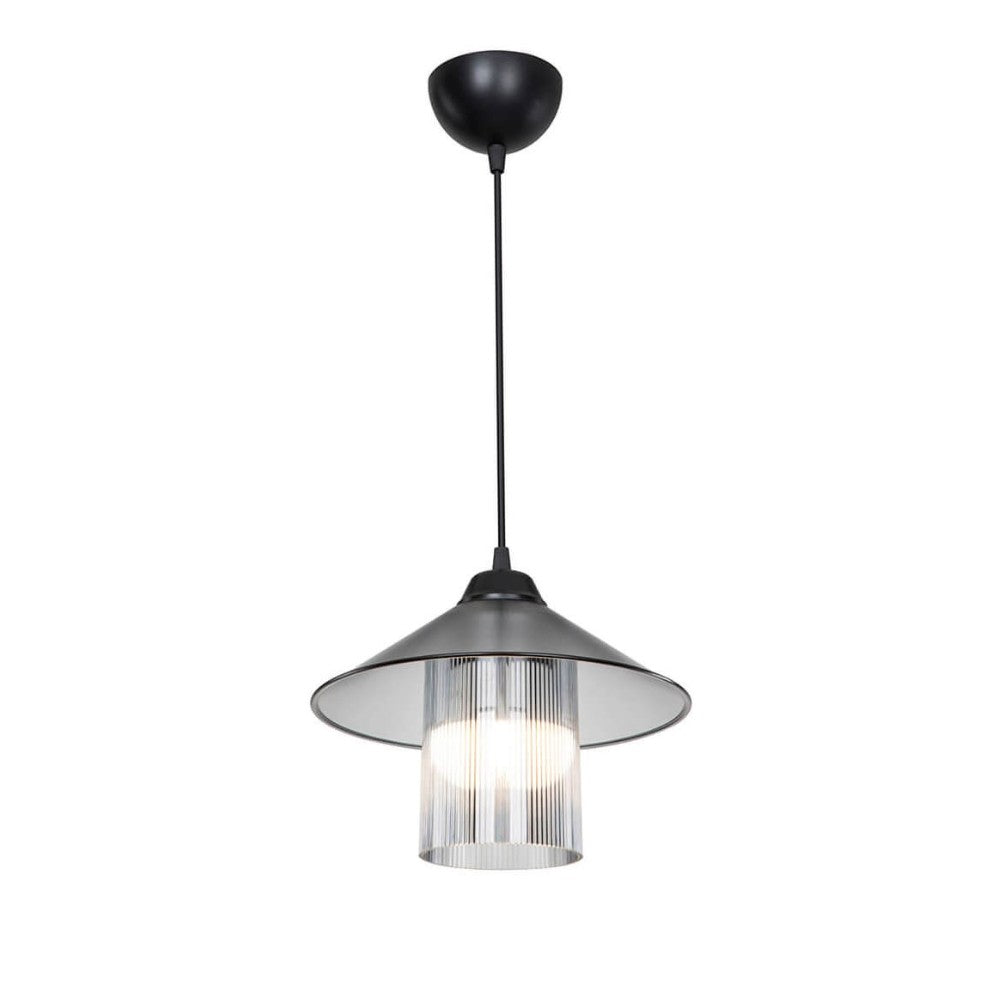 Lampada da soffitto Inka ASZ1463 con paralume in plastica fumé