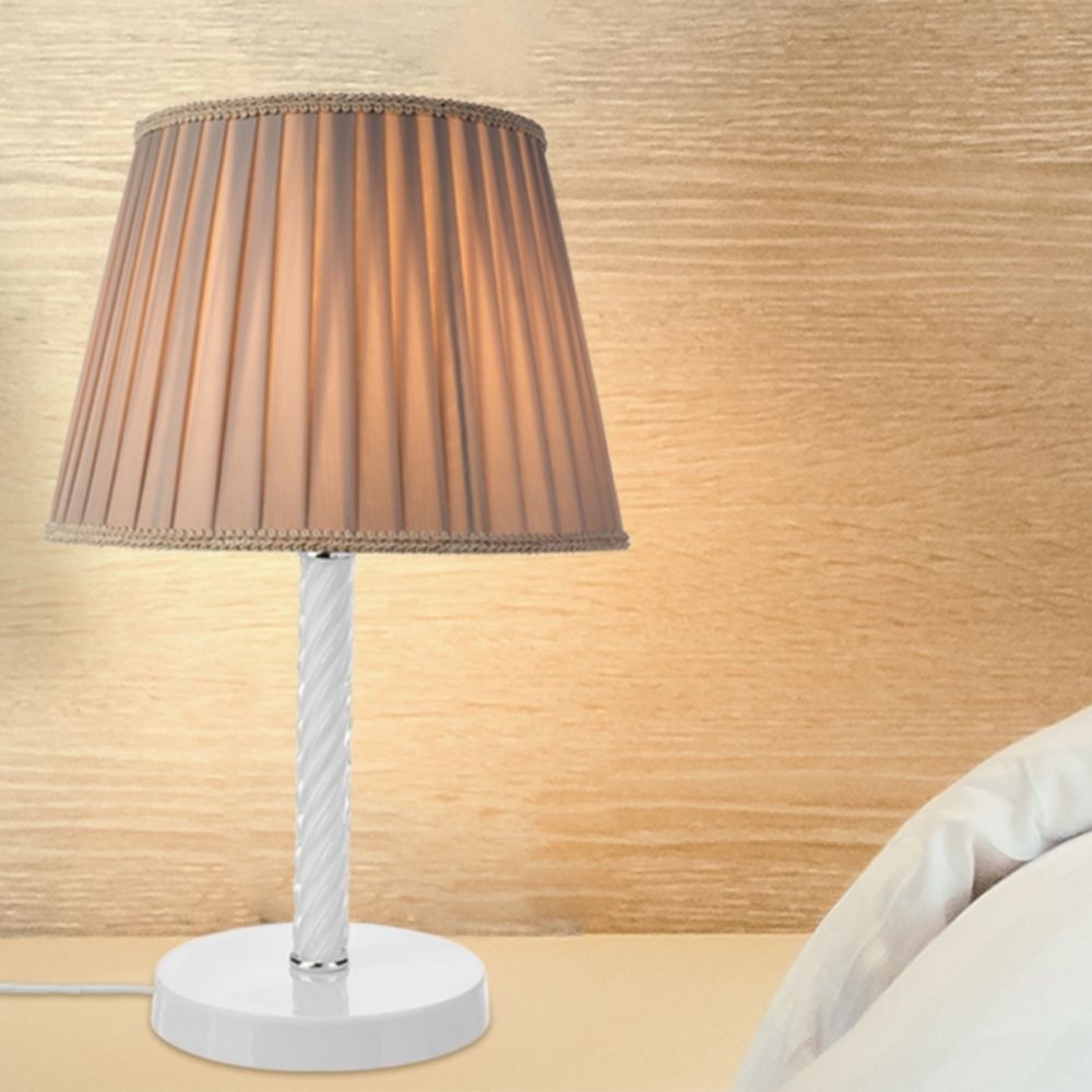 Lampada da tavolo Piray ASZ1277 vetro bianco