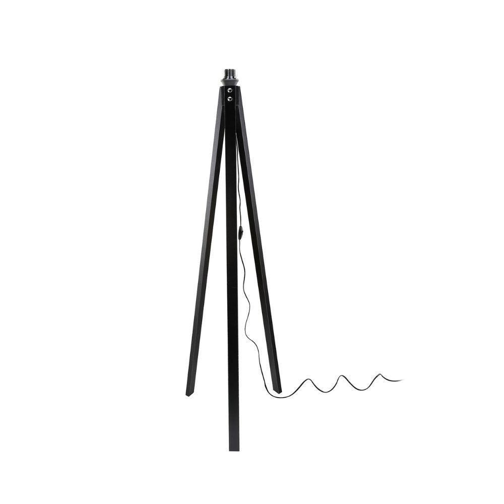Lampada da terra DECONE3566 con piantana nera e paralume nero