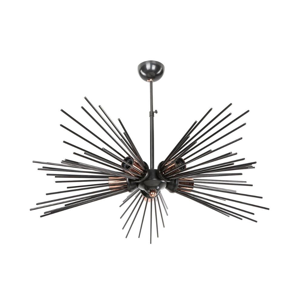 Lampada da soffitto a 5 luci Salem MDL3806 metallo nero