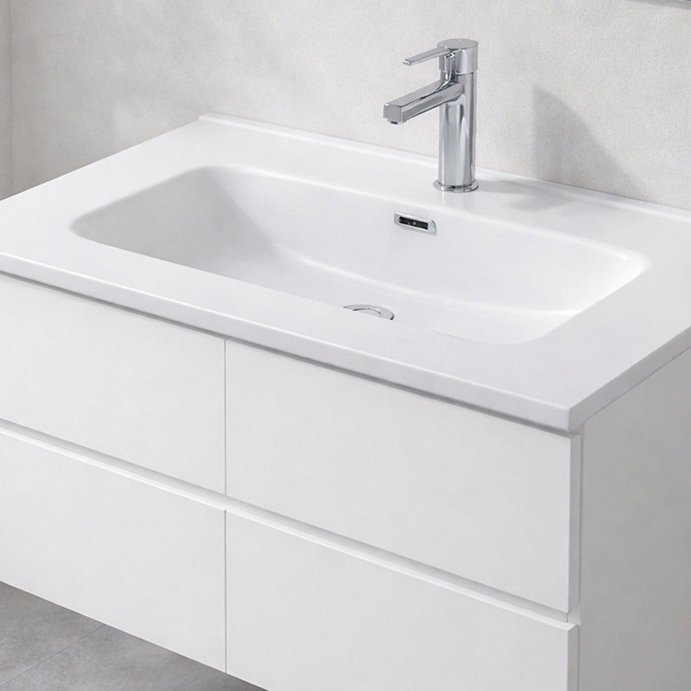Lavabo consolle da appoggio LAV9070S in ceramica 1 vasca 71x46.5 cm. bianco lucido
