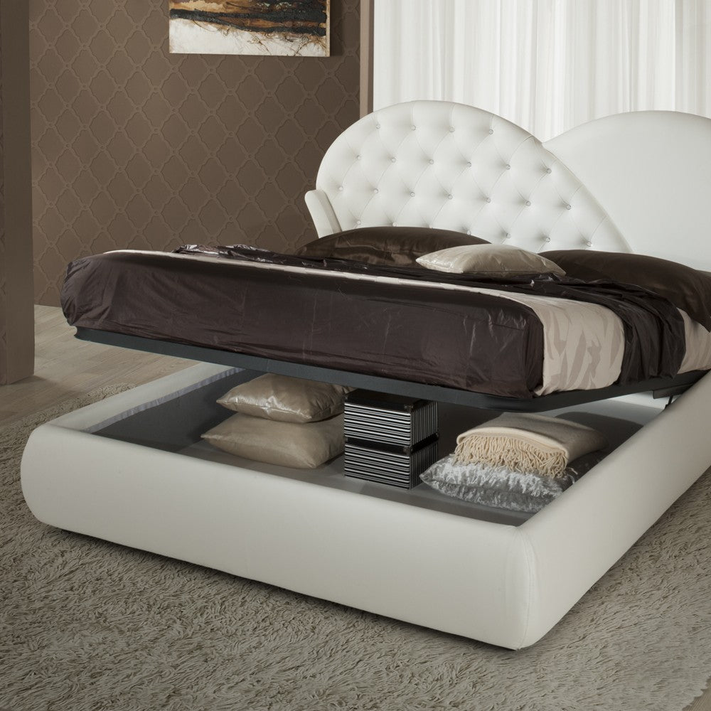 Letto Marubi bianco contenitore