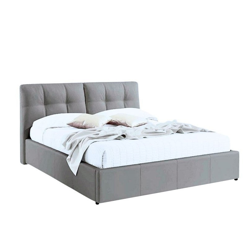 Letto matrimoniale con contenitore Melia grigio Soro 90