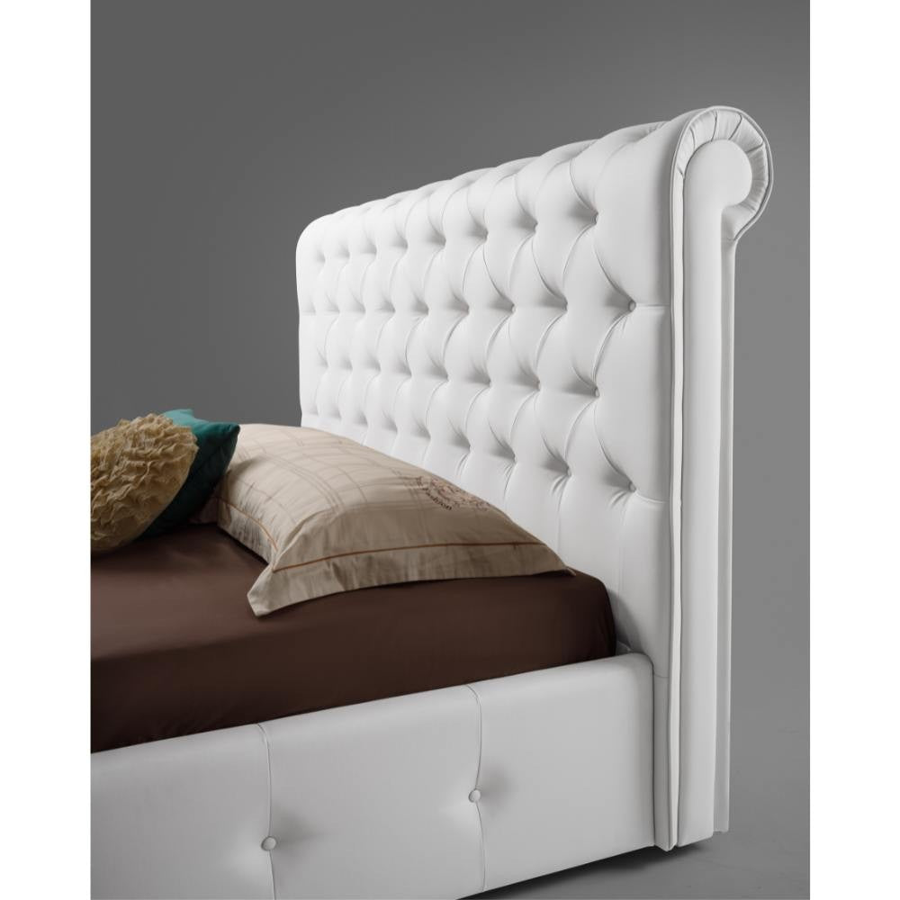Letto matrimoniale contenitore Peninsula bianco
