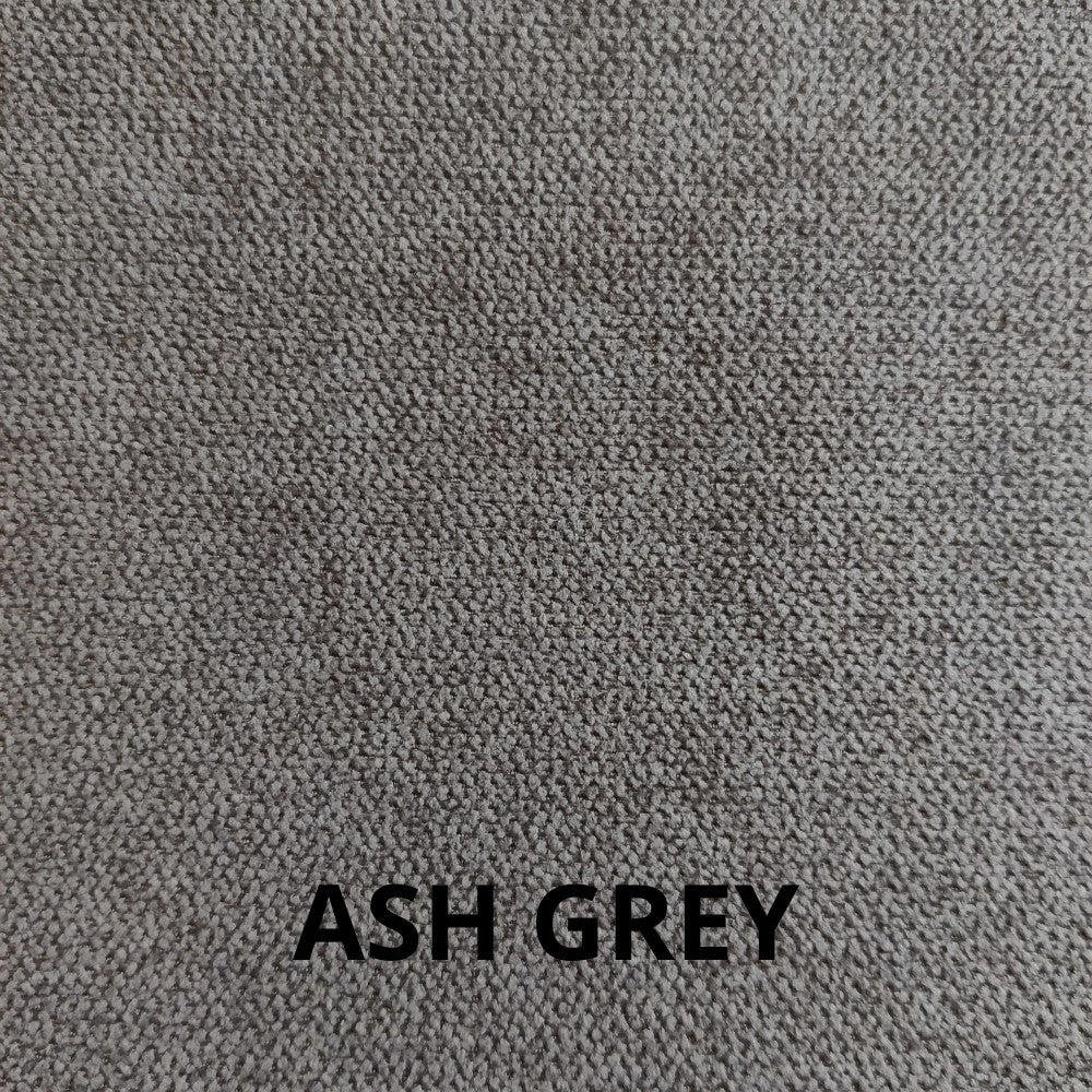 Letto matrimoniale Snello con rete fissa in tessuto Ash grigio