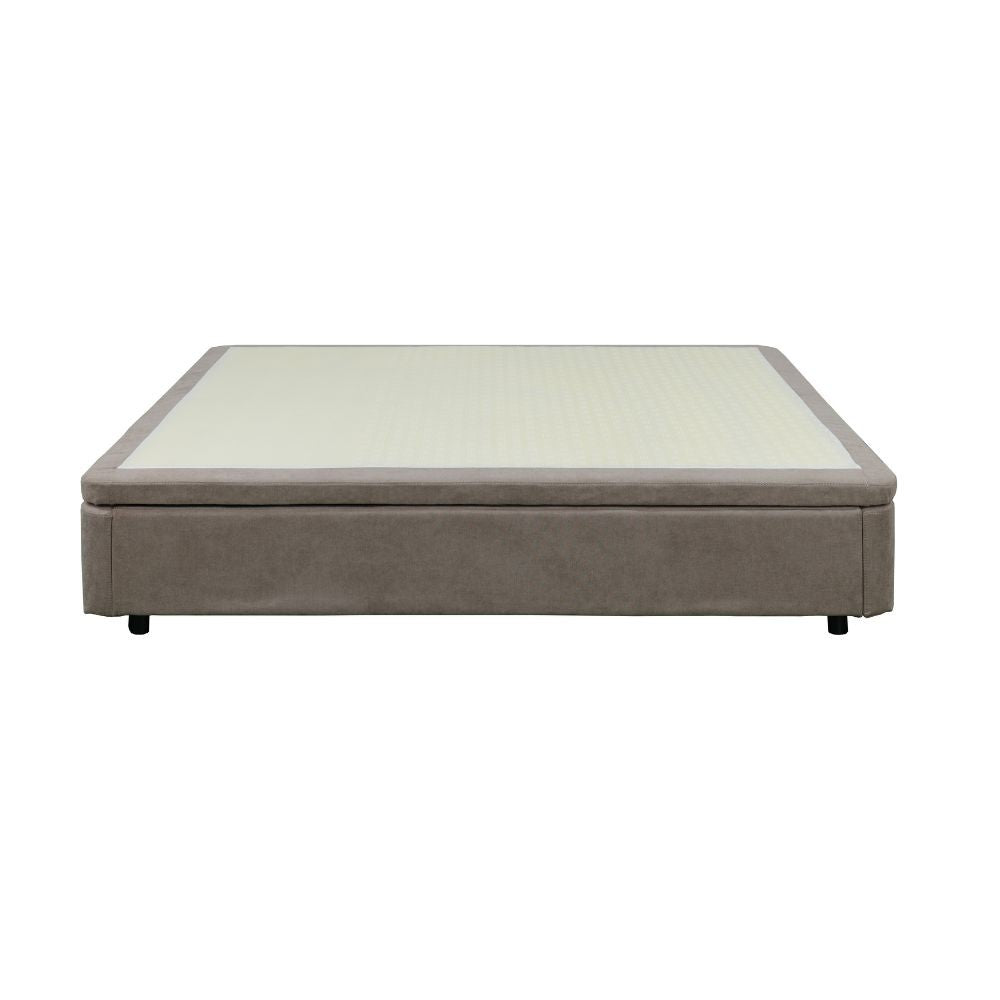 Letto matrimoniale Sommier 160x190 con contenitore in tessuto Enjoy 03 taupe