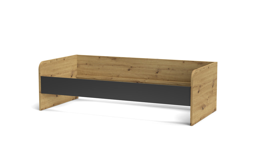 Letto singolo Gap System colore rovere e antracite