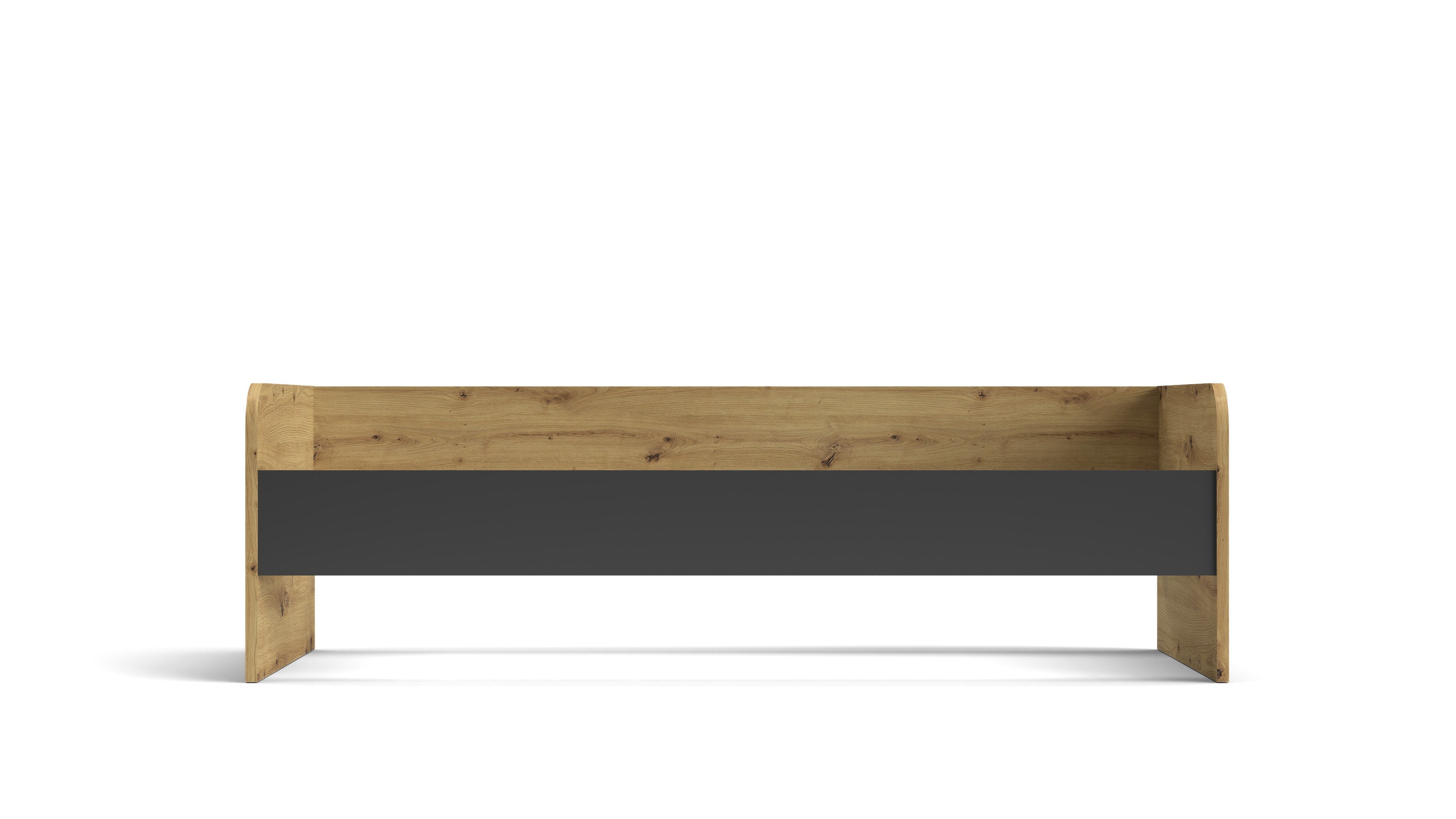 Letto singolo Gap System colore rovere e antracite