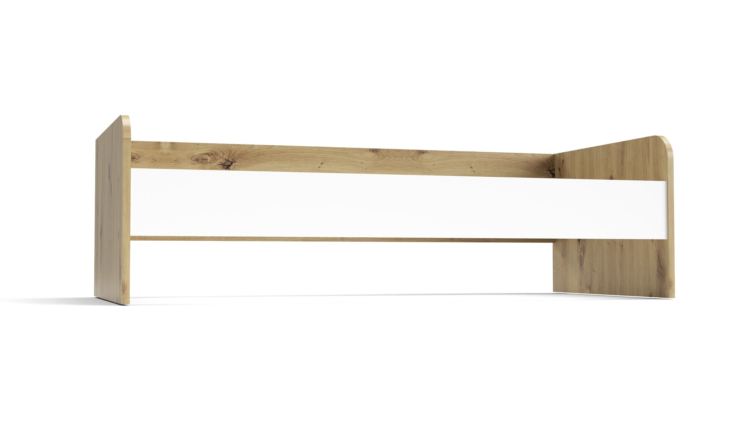 Letto singolo Gap System colore rovere e bianco