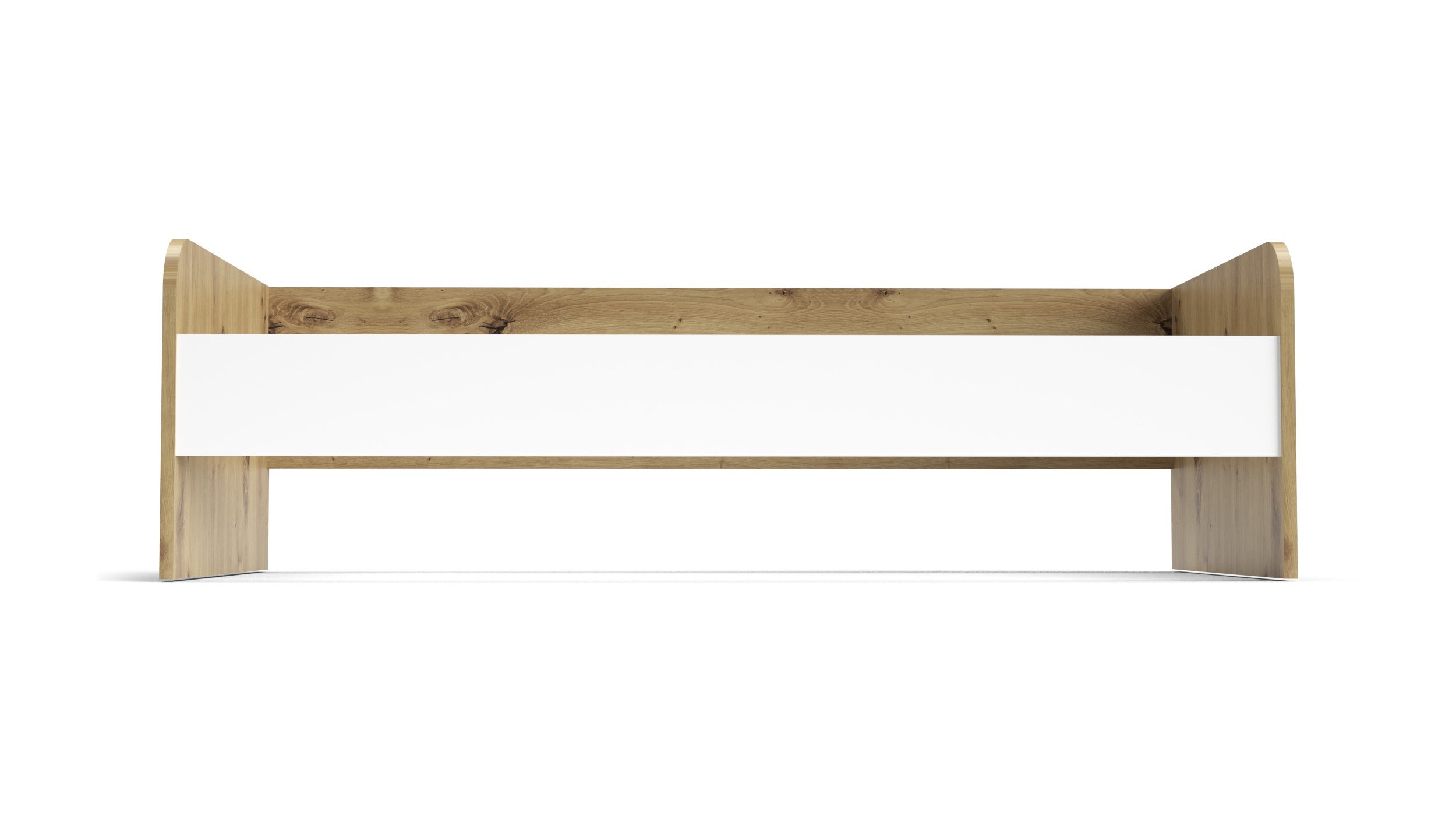 Letto singolo Gap System colore rovere e bianco