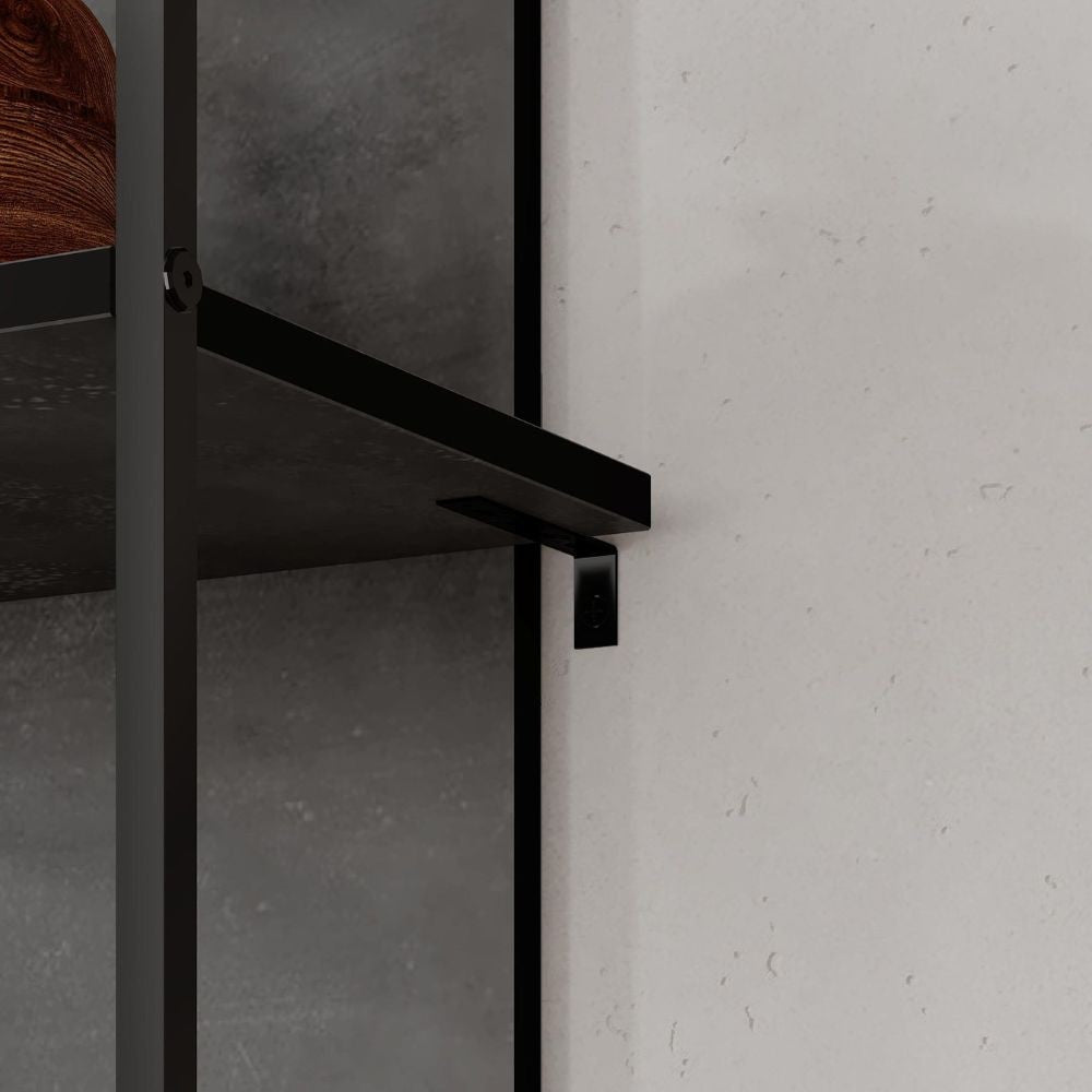 Libreria Archy 5 ripiani in colore retro grey