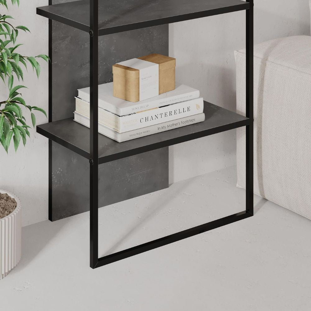 Libreria Archy 5 ripiani in colore retro grey