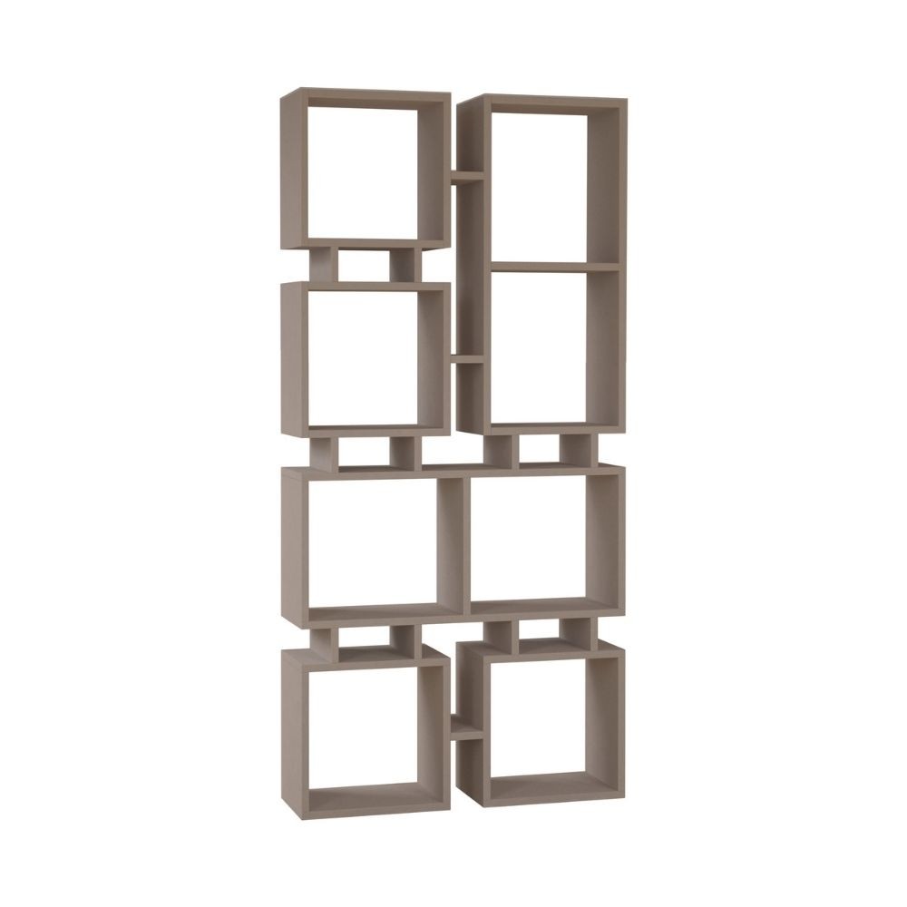 Libreria bifacciale Rail tortora 79x166,5