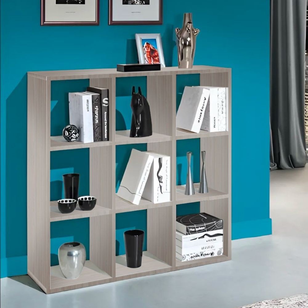 Libreria Hawai 9 compartimenti colore olmo perla