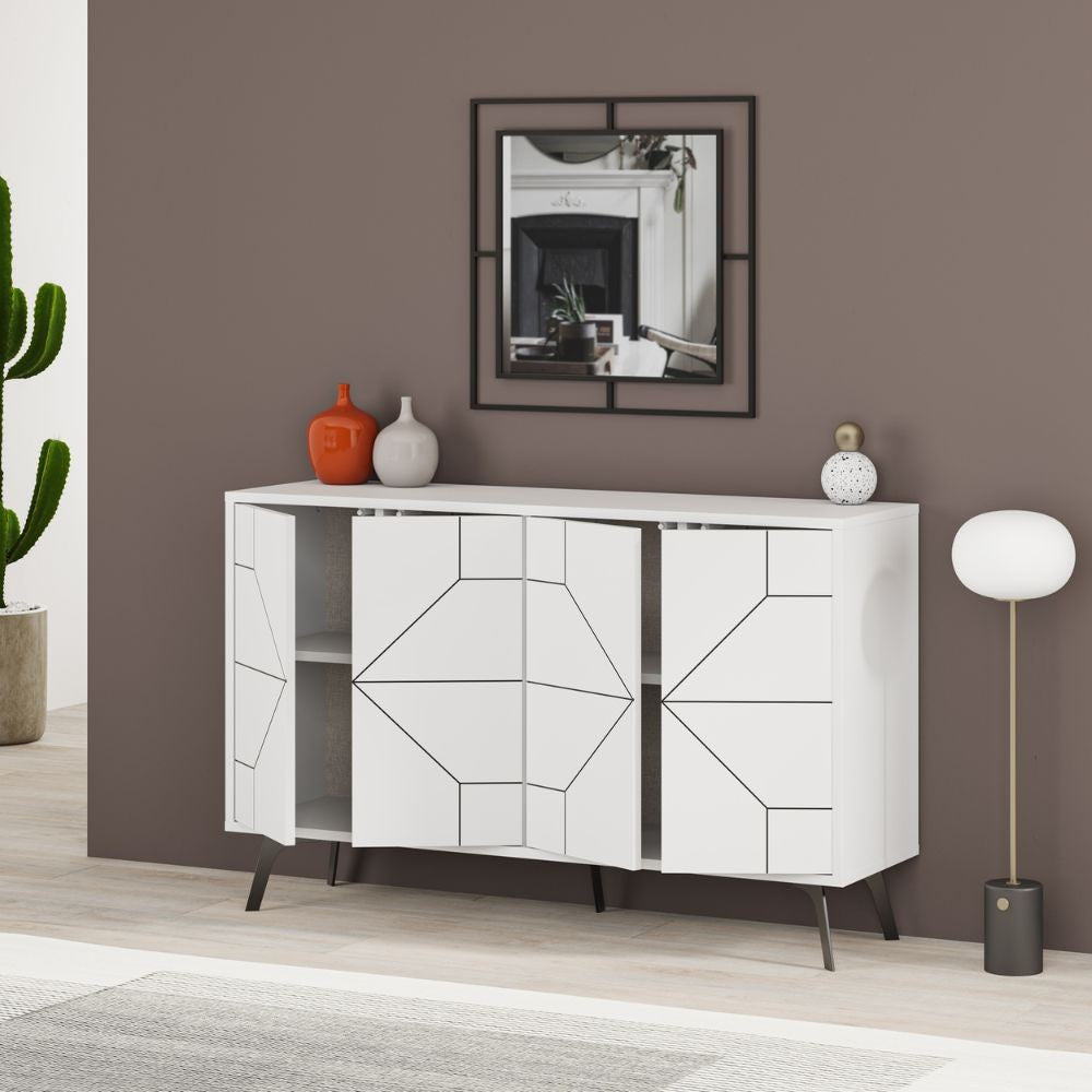 Madia 4 ante Dune colore bianco