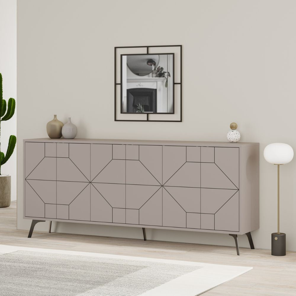 Madia 6 ante Dune 183 cm. colore tortora