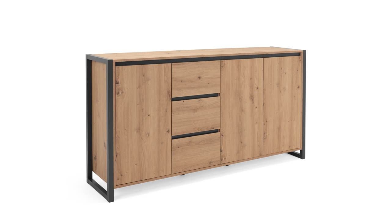Madia Denver 3 160x40x88H quercia antracite