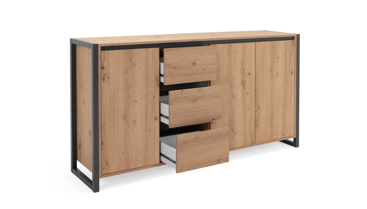 Madia Denver 3 160x40x88H quercia antracite
