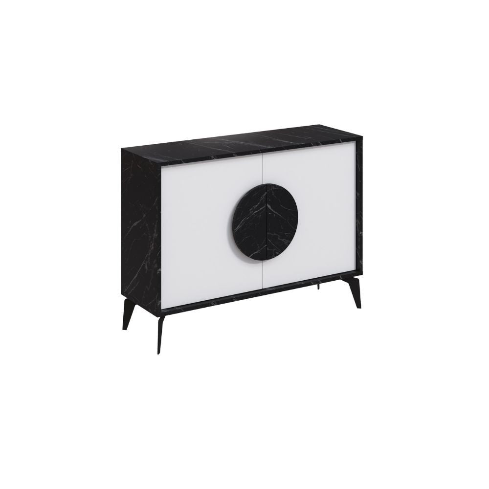 Madia Gora 110 cm struttura colore bendir e ante colore bianco