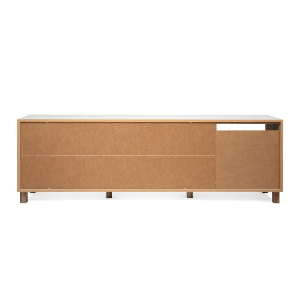 Madia Menorca 57A 3 ante bianco rovere 200x35x64,5