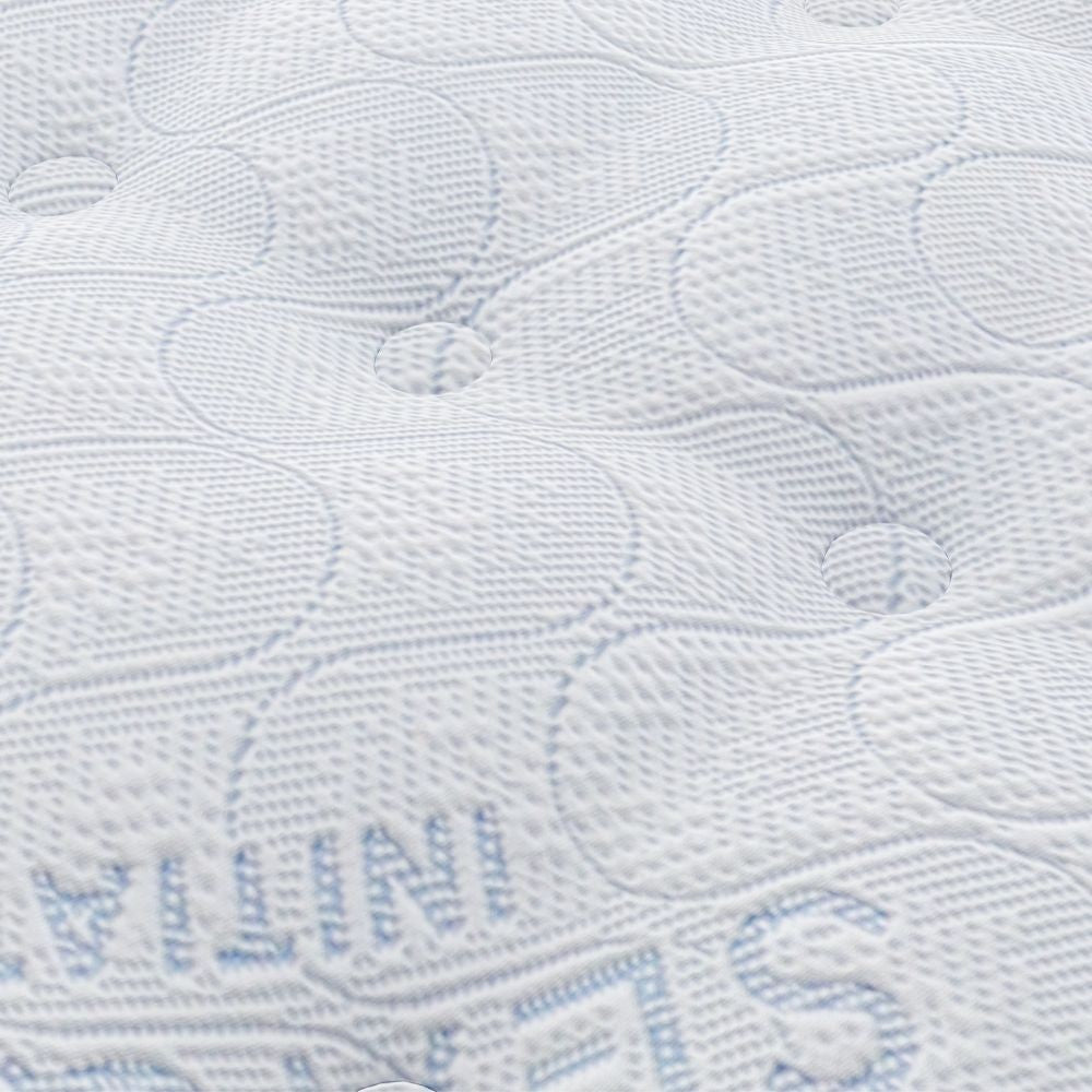 Materasso matrimoniale Atria in memory foam, con tessuto a maglia e molle insacchettate 160x190x33 cm.