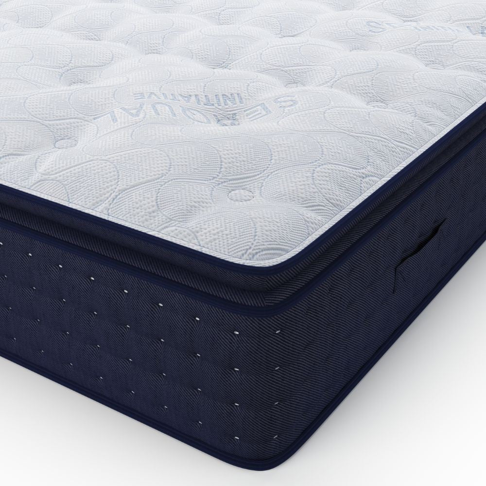 Materasso matrimoniale Atria in memory foam, con tessuto a maglia e molle insacchettate 160x190x33 cm.