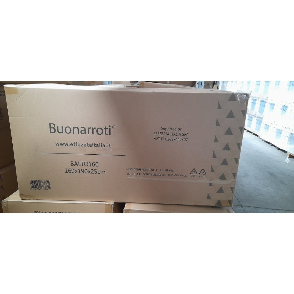 Materasso matrimoniale Balto 160x190x25 H cm tessuto antibatterico