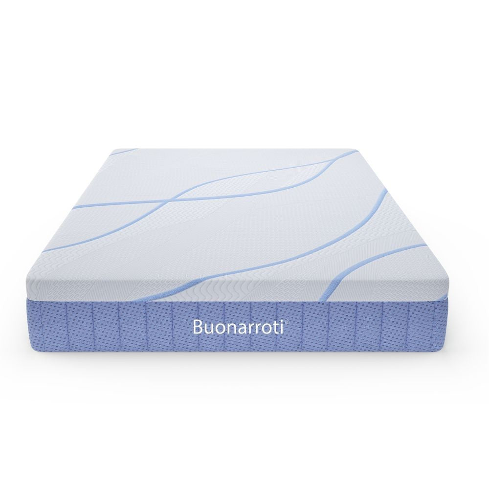 Materasso matrimoniale Pergamo con molle insacchettate e tessuto poliestere antiscivolo 160x190xH30 cm.