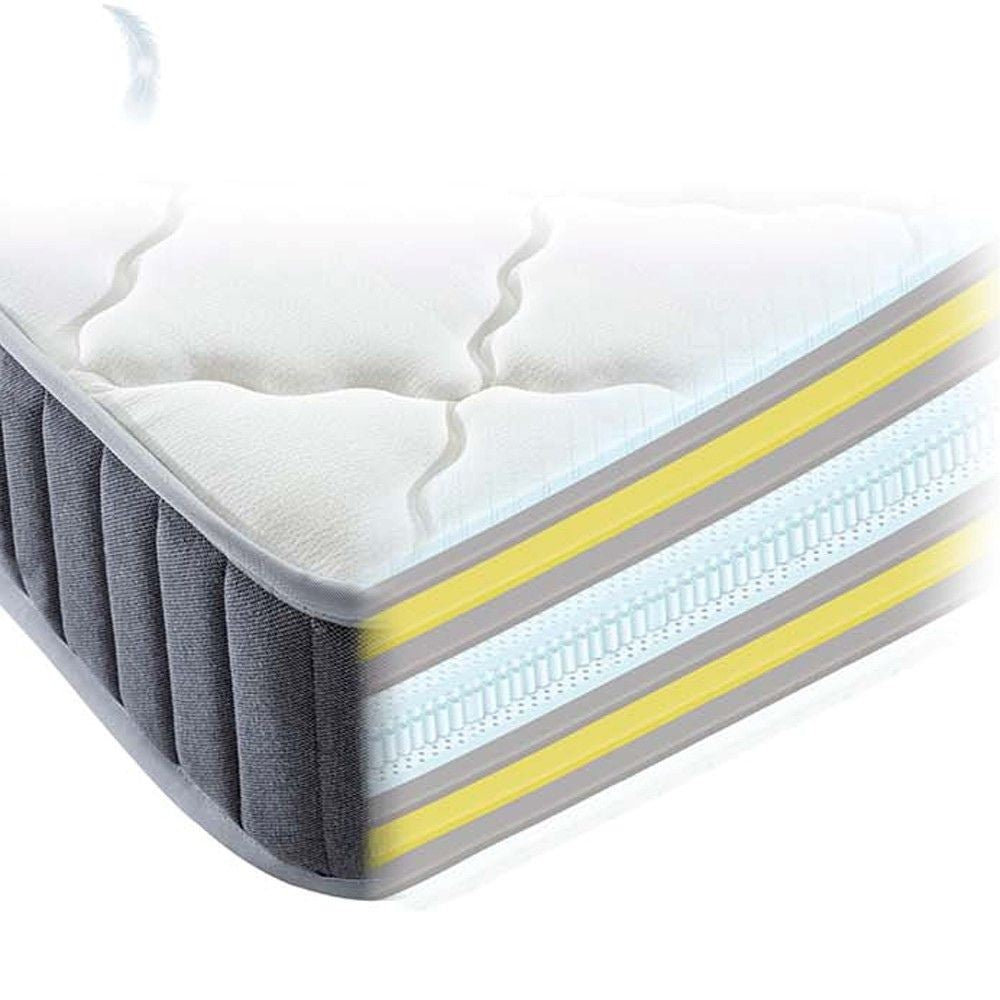 Materasso una piazza e mezza Gold 150x200x18 cm tessuto antibatterico