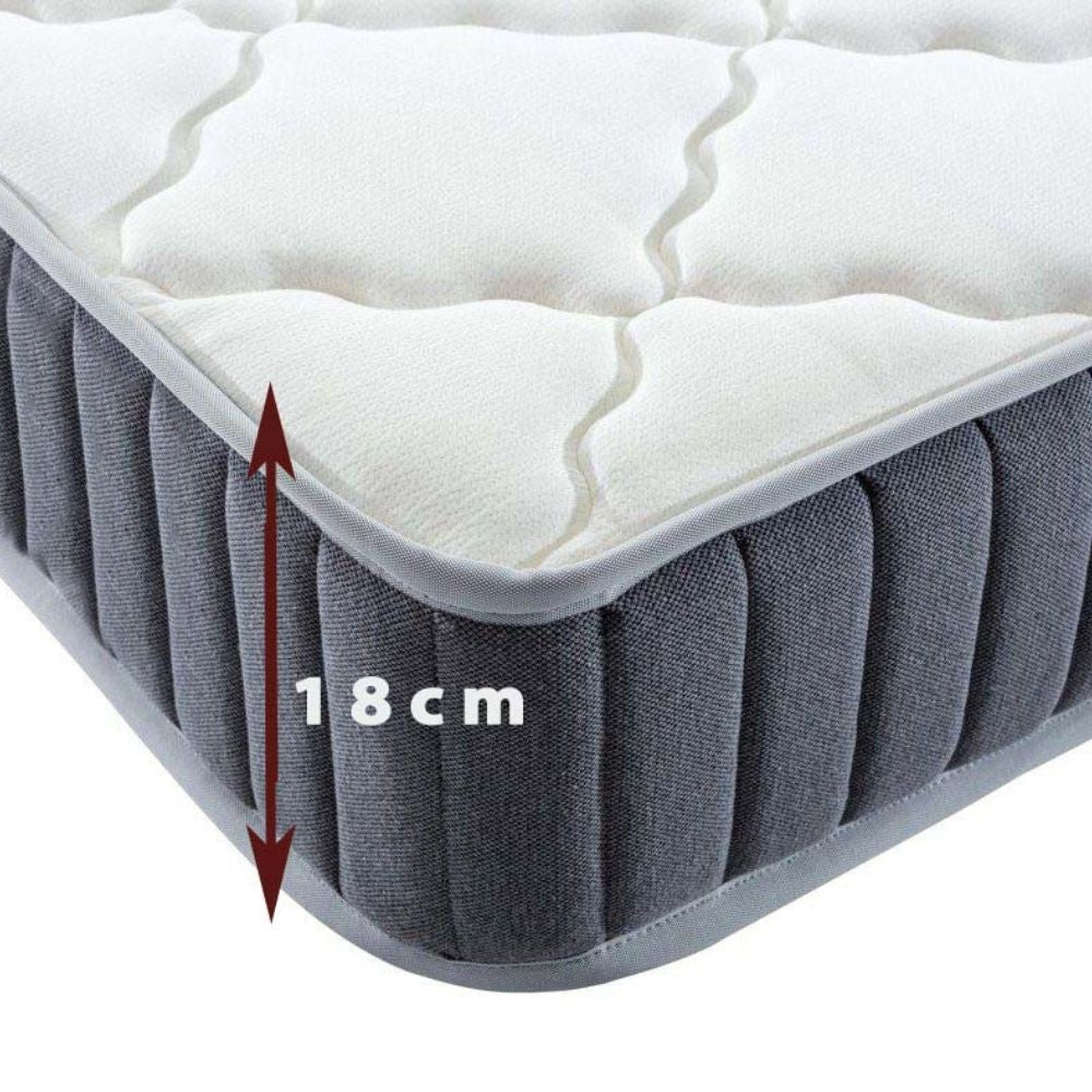 Materasso una piazza e mezza Gold 150x200x18 cm tessuto antibatterico