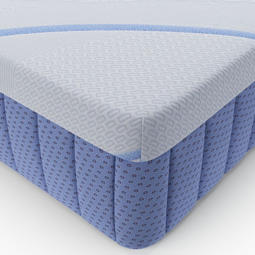 Materasso una piazza e mezza Pergamo con molle insacchettate e tessuto poliestere antiscivolo 120x190xH30 cm.