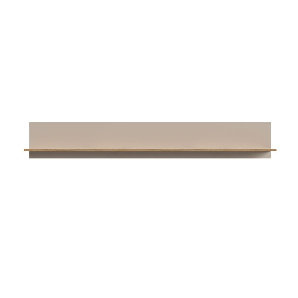 Mensola Frezo04 in colore cashmere e rovere evoque 167.3 x 17.6 x H25 cm.