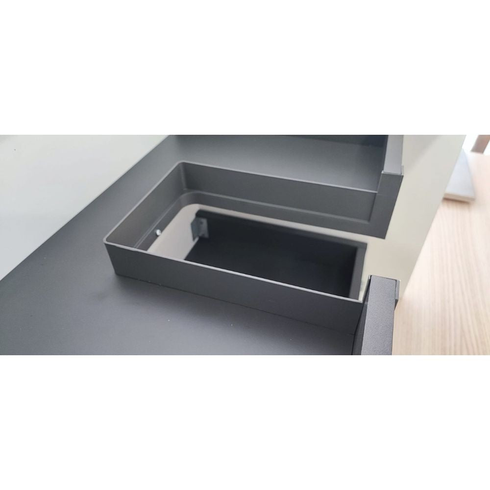 Mobile bagno sospeso Sevilla con 2 cassetti 60x44.6x52 cm colore bianco lucido