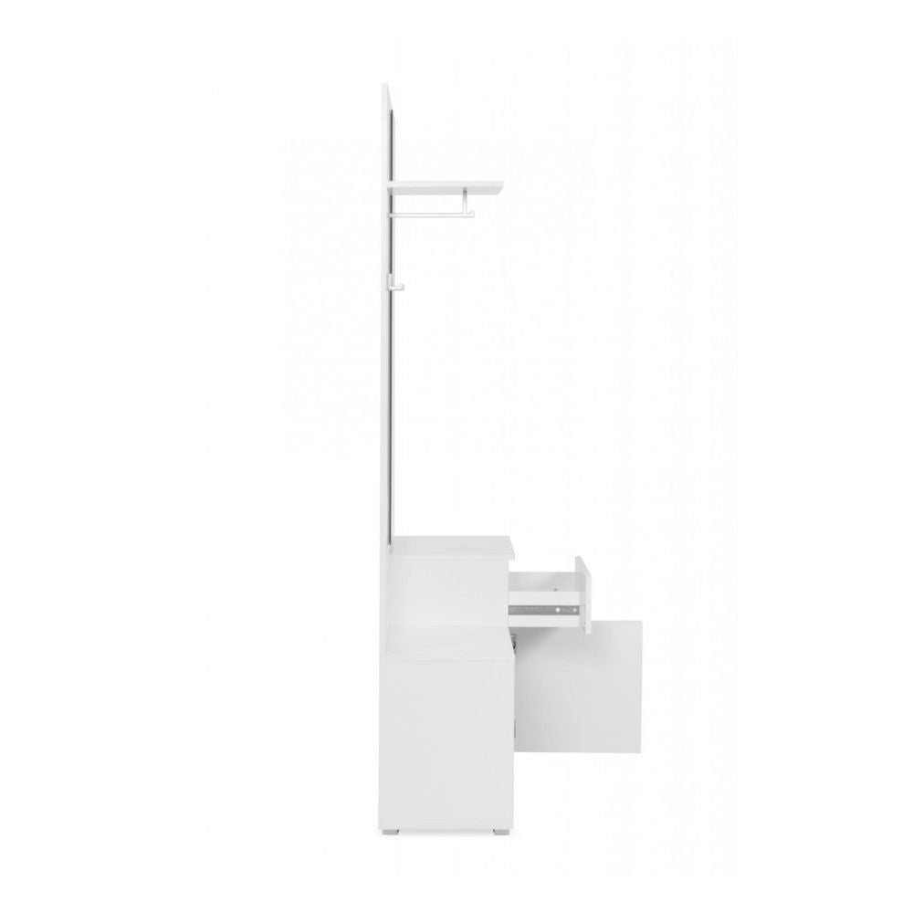 Mobile ingresso Image41B bianco con specchio