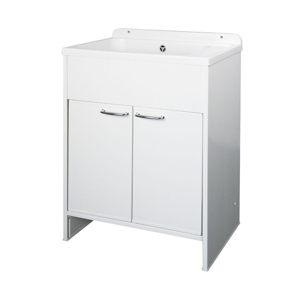 Mobile lavatoio salvaspazio Platone 58x38 cm. colore bianco