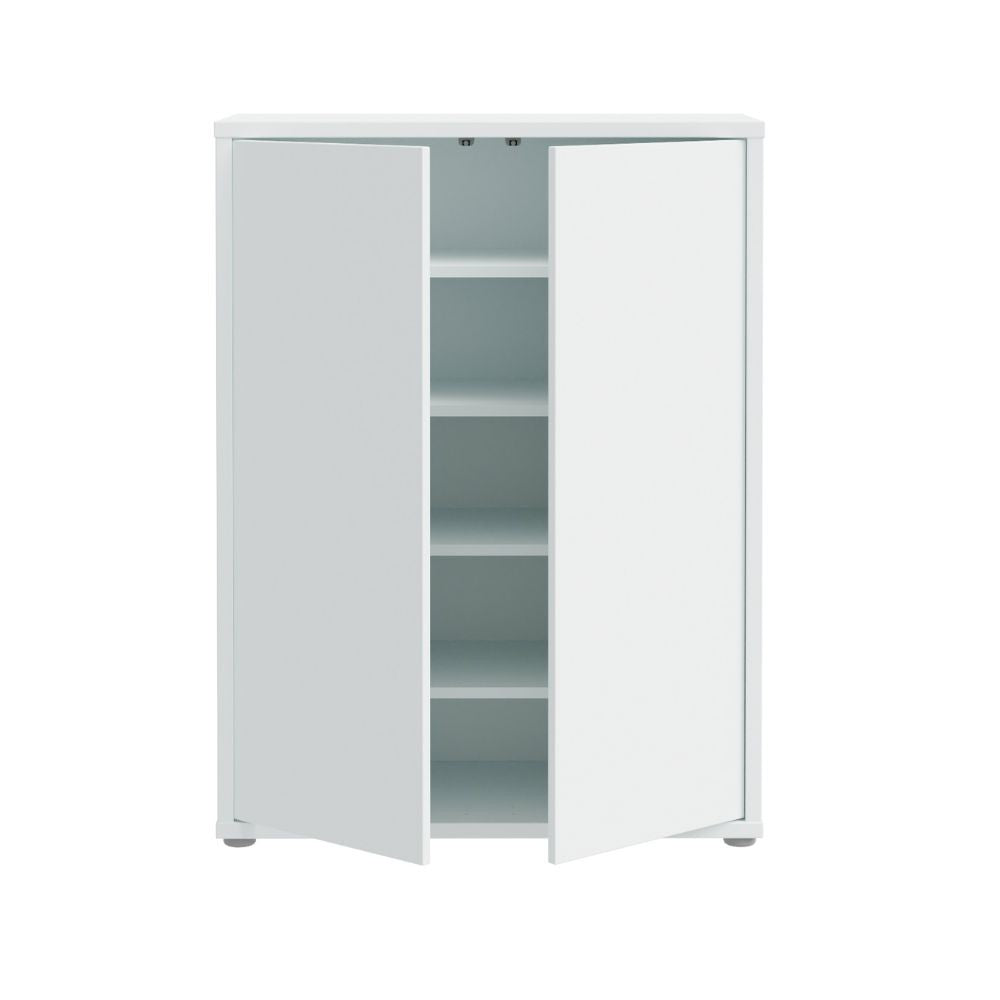 Mobile multiuso Medea 2 ante colore grigio chiaro 74.5x34.9xH 99.1 cm.