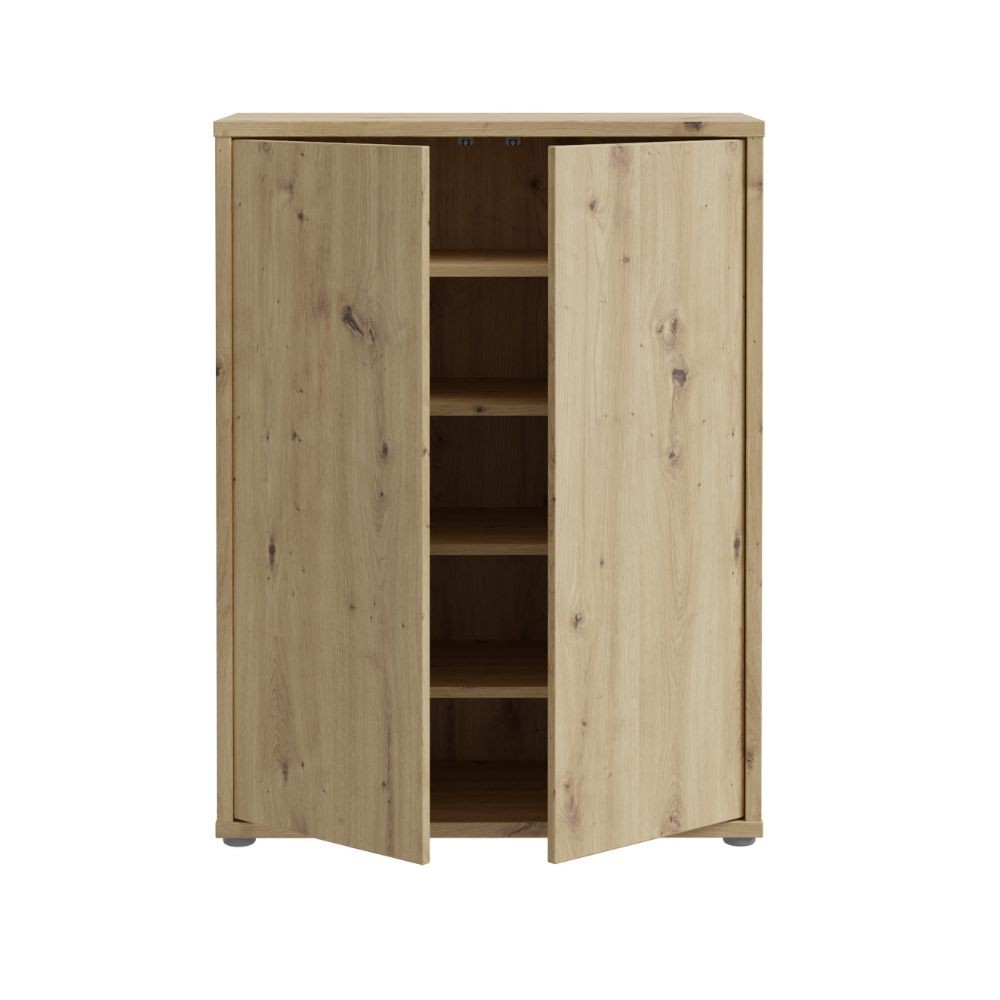 Mobile multiuso Medea 2 ante colore rovere 74.5x34.9xH 99.1 cm.
