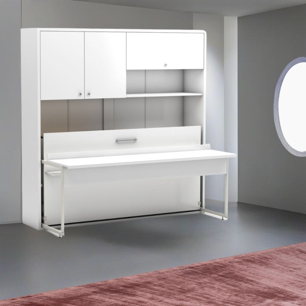 Mobile multiuso Nitro con letto a scomparsa e scrivania estraibile