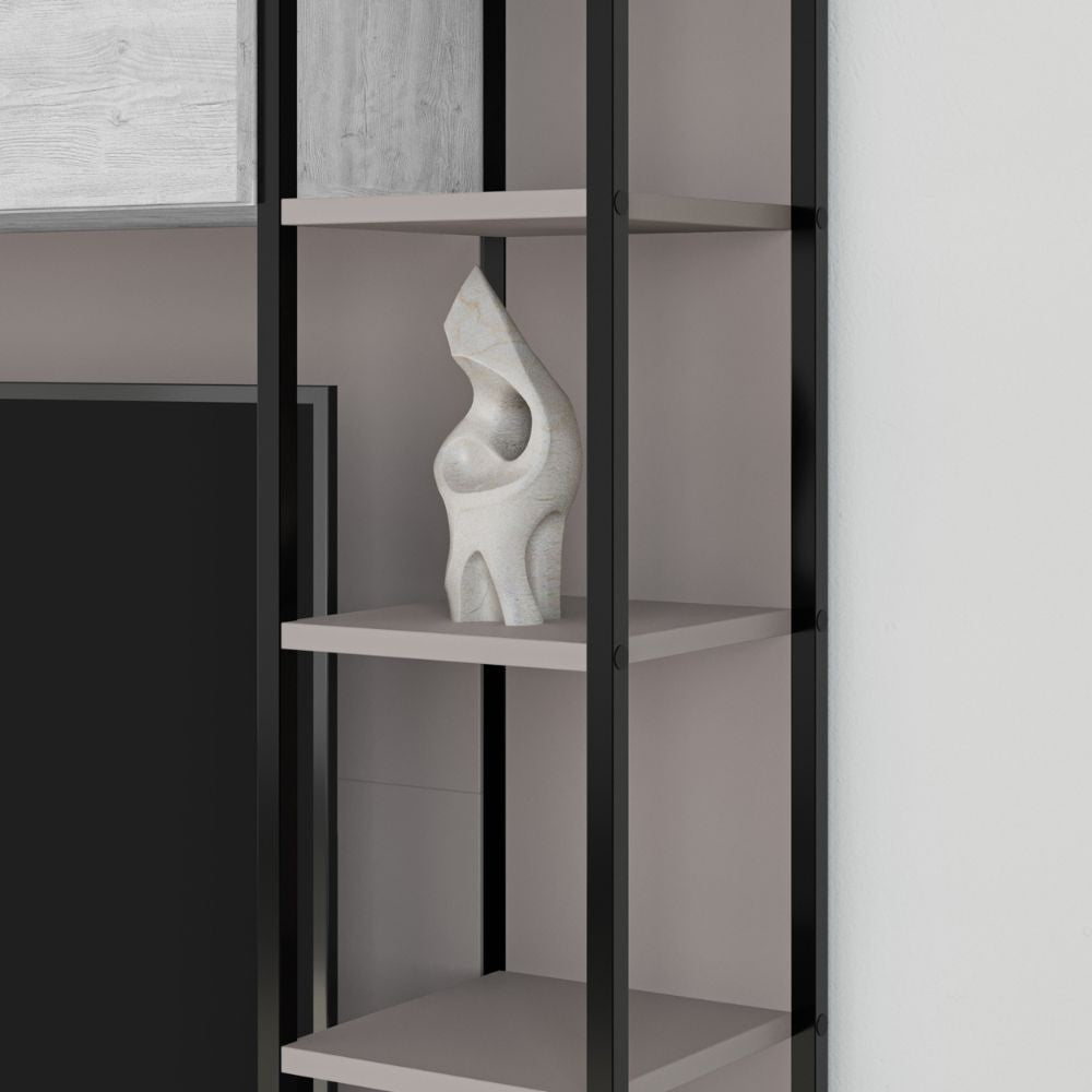 Parete attrezzata Tronador 260 cm. tortora e ancient white MTV234464